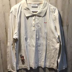 Ladies, long sleeve golf shirt by Liz golf ￼